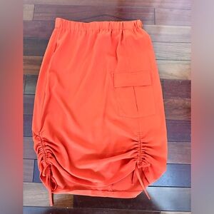 Calligraphie Orange Side String Skirt